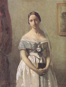 Jean Baptiste Camille  Corot The Bride (mk05) France oil painting art